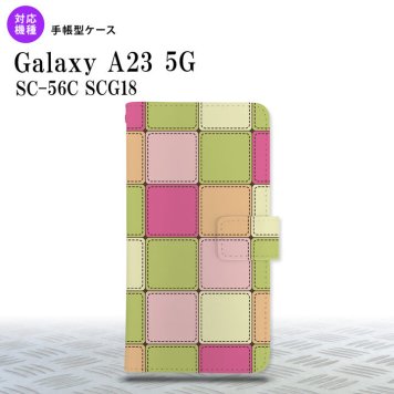 Galaxy A23 GalaxyA23 手帳型スマホケース カバー パッチワーク ミックス 2022年 10月発売 nk-004s-a23-dr1676