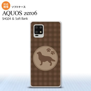 SHG04 SHG04 ZERO6 AQUOS zero6 スマホケース ソフトケース 犬 ゴールデン レトリバー 茶 メンズ レディース nk-zero6-tp811