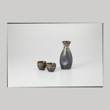 鉄結晶　酒器揃 磁器 美濃焼 やきものの里から、暮らしを贈ります。　ギフト 食器 セット テーブルウェア