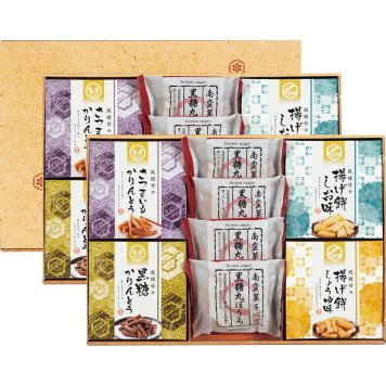 風雅甘々 和菓子詰合せ [26-2867-010] FB-CO かりんとう 揚げ餅 丸ぼうろ 詰め合わせ 個包装 お菓子 スイーツ ギフト 贈り物 内祝い お返し お祝い 出産 結婚 快気 仏事 ご挨拶 粗供養 手土産 敬老の日 父の日 母の日 お中元 お歳暮