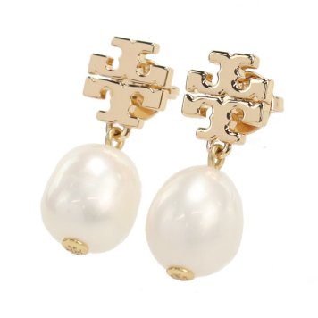 トリーバーチ ピアス TORY BURCH KIRA 122066 709 TORY GOLD-IVORY ゴールド系 ホワイト系