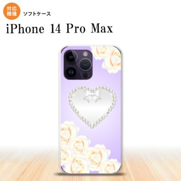 iPhone14 ProMax iPhone14 Pro Max スマホケース 背面ケースソフトケース ハート D 紫 2022年 9月発売 nk-i14pm-tp232