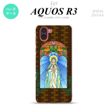 SH-04L SHV44 R3 AQUOS R3 スマホケース カバー マリア様 茶 nk-r3-1501