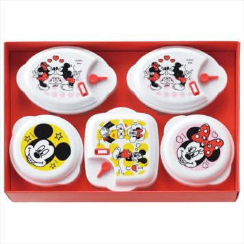 「ミッキー＆ミニー」PT電子レンジ容器5PC MM-109  キッチン キッチン雑貨  内祝 内祝い お祝 御祝 記念品 出産内祝い プレゼント 快気祝い 粗供養 引出物