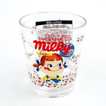 ペコちゃん アクリルドット タンブラー ミルキー／ホワイト  カップ タンブラー ランチ キッズ 割れない