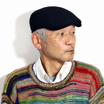 Gottmann ハンチング ゴットマン 帽子 フランネル ドイツ ブランド 起毛 ハンチング帽 メンズ フラノ生地 秋冬 大きいサイズ ハンチングキャップ 紳士 ブラック 敬老の日 ギフト プレゼント 帽子通販 男性