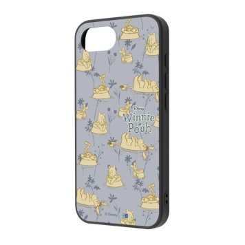 iPhone 17e / 16e / ディズニー / maru 衝撃吸収 バンパー ハイブリッドケース / プーさんと仲間達_総柄 ※送料無料(ポスト投函)