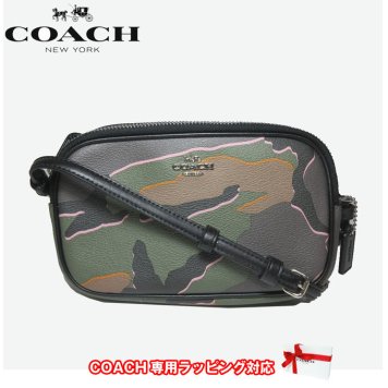コーチ アウトレット COACH ショルダーバッグ F32076 PVC ワイルド カモフラージュ / 迷彩柄 クロスボディー ポーチ 斜め掛け / ポシェット SV/EZ(グリーンマルチ)【RCP】【楽天カード分割】