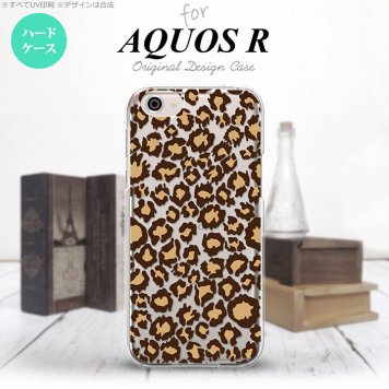 【SH03J】【スマホケース/スマホカバー】【アクオス R】SH03J スマホケース AQUOS R SH-03J カバー アクオス R ヒョウ柄 茶クリアA nk-sh03j-897【メール便送料無料】