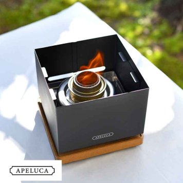 卓上コンロ おしゃれ 日本製 APELUCA 燕三条製卓上グリル TABLETOP GRILL  炭 固形燃料 アルコールバーナー おうちキャンプ 庭キャン ソロキャン ベランピング  【送料無料】 
