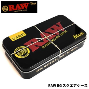 メタルケース クラシック RAW BG スクエアケース 手巻きたばこグッズ ケース 小物入れ シャグ タバコ ロウ CLASSIC 喫煙具 メンズ
