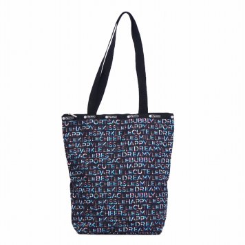 レスポートサック LeSportsac バッグ トートバッグ 肩掛け DAILY TOTE 2432 F091 デイリートート LECUTEST ブラック系マルチ