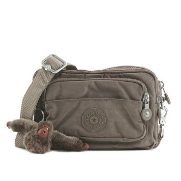 キプリング Kipling ショルダーバッグ K13975 77W MULTIPLE マルチプル 2way 斜めがけバッグ ウエストバッグ ベルトバッグ TRUE BEIGE カーキベージュ系