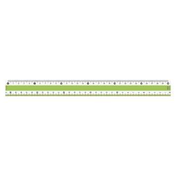 【メール便での発送商品】共栄プラスチック カラー直線定規 CPK-30-G (1本) 4963346115486
