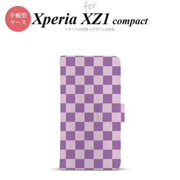 【手帳型 スマホ カバー ケース】【SO02K】【エクスペリア XZ1】手帳型 ケース SO-02K スマホ カバー Xperia XZ1 Compact エクスペリア スクエア 紫×ピンク nk-004s-so02k-dr768【メール便送料無料】