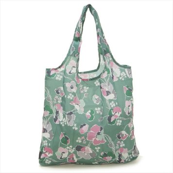 キャスキッドソン Cath Kidston パック トートバッグ エコバッグ 777254 Foldaway Shopper フォルダウェイ ショッパー Evergreen Sketchbook Bloom 花柄グリーン系マルチ