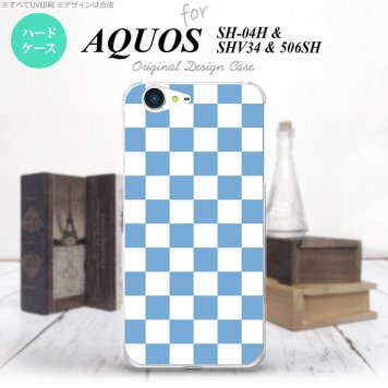 【SH04H】【スマホケース/スマホカバー】【アクオス ゼータ】SH04H スマホケース AQUOS ZETA SH04H カバー アクオス ゼータ スクエア 白×青 nk-sh04h-766【メール便送料無料】
