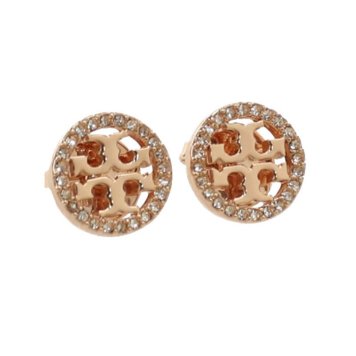トリーバーチ ピアス TORY BURCH MILLER PAVE 53422 696ROSE GOLD/CRYSTAL ローズゴールド