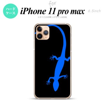 iPhone11ProMax iPhone11pro max スマホケース ハードケース トカゲ 黒 青 メンズ レディース nk-i11pm-777