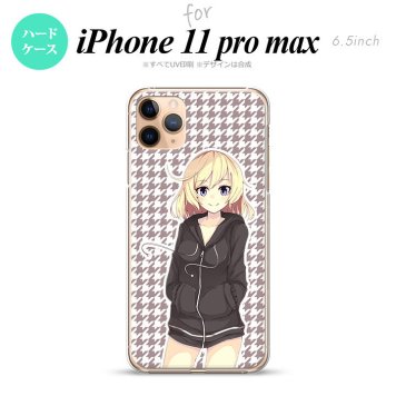 iPhone11ProMax iPhone11pro max スマホケース ハードケース 女の子 B 千鳥 メンズ レディース nk-i11pm-1333