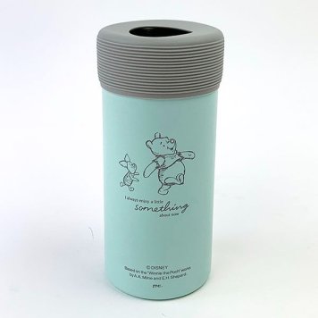 ディズニー クマのプーさん ステンレスボトルホルダー ふんわりプー グリーン ペットボトルホルダー オフィス
