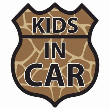 KIDS IN CAR ステッカー キリン柄 ルート66 カーステッカー シール sticker 安全対策 あおり運転 かっこいい おしゃれ かわいい 車ステッカー ステッカー 車 サインステッカー ドライブ 防水 屋外 屋内 カーサイン