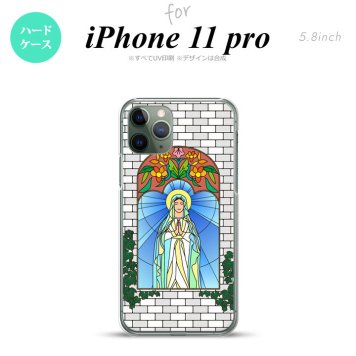 iPhone11Pro iPhone11 Pro スマホケース ハードケース マリア様 グレー メンズ レディース nk-i11p-1503