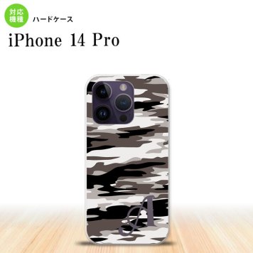 iPhone14 Pro iPhone14 Pro スマホケース 背面ケース ハードケース タイガー 迷彩 A グレー +アルファベット 2022年 9月発売 nk-i14p-1160i
