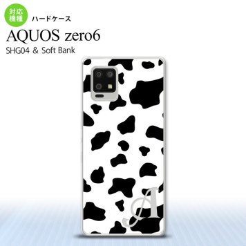 SHG04 SHG04 ZERO6 AQUOS zero6 スマホケース ハードケース ダルメシアン 牛 白 +アルファベット メンズ レディース nk-zero6-480i