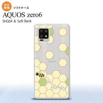 SHG04 SHG04 ZERO6 AQUOS zero6 スマホケース ソフトケース ハニー クリア 緑 メンズ レディース nk-zero6-tp1682