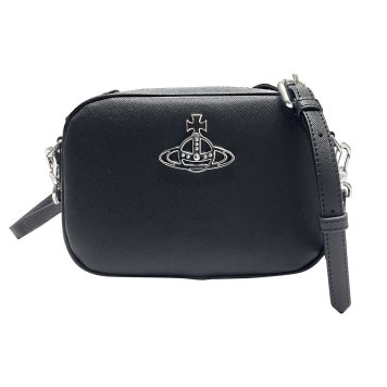ヴィヴィアンウエストウッド Vivienne Westwood バッグ 斜めがけバッグ アンナ ショルダーバッグ クロスボディ カメラバッグ 48020003U S000D N403 ANNA CROSSBODY BAG レディース ユニセックス BLACK ブラック