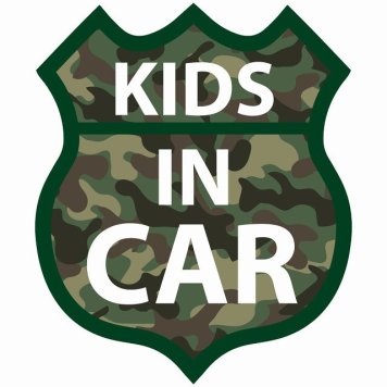 KIDS IN CAR ステッカー 迷彩 ルート66 カーステッカー シール sticker 安全対策 あおり運転 かっこいい おしゃれ かわいい 車ステッカー ステッカー 車 サインステッカー ドライブ 防水 屋外 屋内 カーサイン