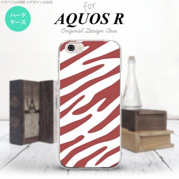 【SH03J】【スマホケース/スマホカバー】【アクオス R】SH03J スマホケース AQUOS R SH-03J カバー アクオス R ゼブラ柄 赤茶×白 nk-sh03j-123【メール便送料無料】