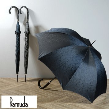Ramuda 長傘 ペイズリー 65cm 8本骨 雨傘高級/丈夫/紳士/大人/