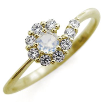 結婚10周年 ロイヤルブルームーンストーン リング 結婚記念日 指輪 メモリアルリング