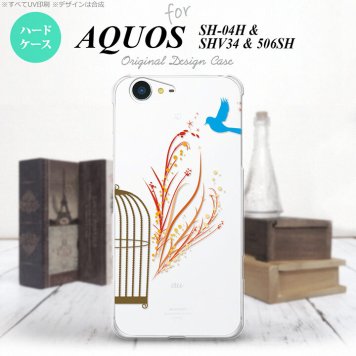 【SH04H】【スマホケース/スマホカバー】【アクオス ゼータ】SH04H スマホケース AQUOS ZETA SH04H カバー アクオス ゼータ 青い鳥 赤 nk-sh04h-1294【メール便送料無料】
