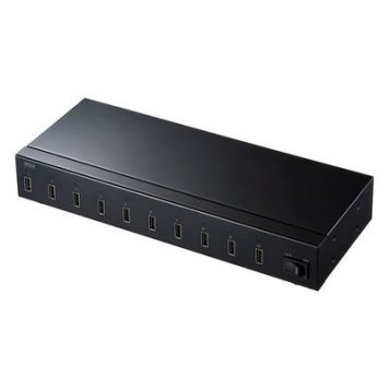 サンワサプライ 【メーカー在庫限り品】USB充電器（10ポート・合計24A） ACA-IP61
