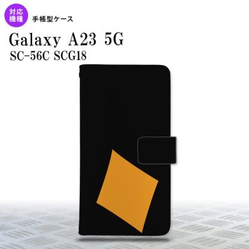 Galaxy A23 GalaxyA23 手帳型スマホケース カバー トランプ ダイヤ 黒 オレンジ 2022年 10月発売 nk-004s-a23-dr545