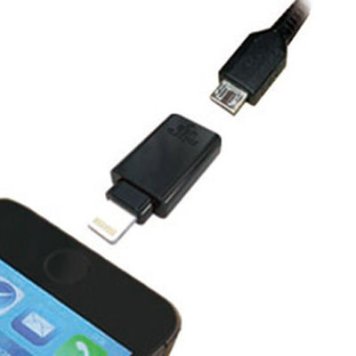 カシムラ 充電変換アダプタ microUSB→LN BK KL-18
