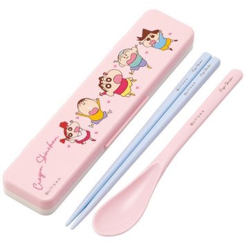 クレヨンしんちゃん 24 抗菌 音のならないコンビセット 箸18cm スケーター ※送料無料(ポスト投函)