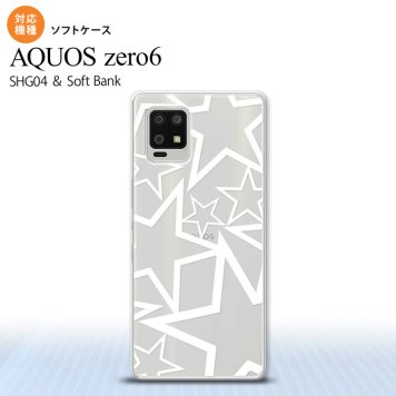 SHG04 SHG04 ZERO6 AQUOS zero6 スマホケース ソフトケース 星 クリア 白 メンズ レディース nk-zero6-tp1117