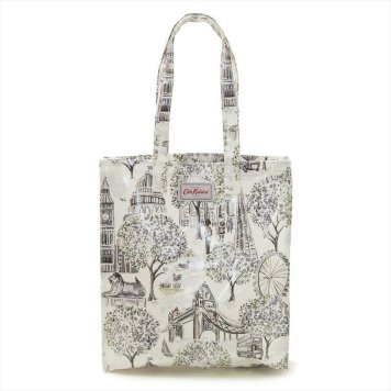 キャスキッドソン Cath Kidston パック トートバッグ ショルダーバッグ 770224 Bookbag w/Gusset-OC Mono London Toile ホワイト系マルチ