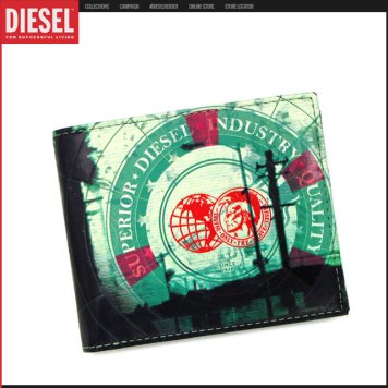 ディーゼル DIESEL さいふ サイフ 二つ折り財布 ブランド