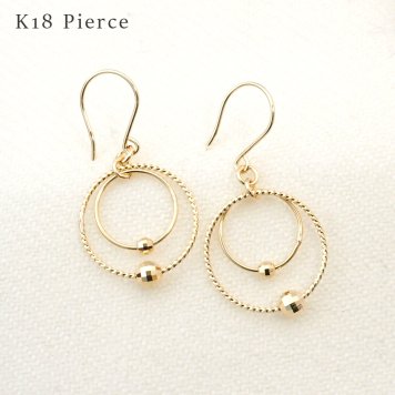 【華やかさを演出♪】18k 18金 ミラーボール 18金ボール フックピアス レディース【ギフトボックス付き】アクセサリー 誕生日プレゼントに ピアス 18k 18金 ミラーボール 18金ボール フックピアス レディース ラッピング無料