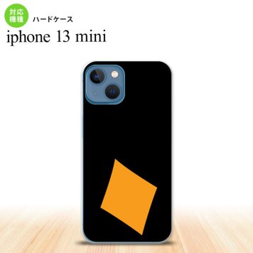 iPhone13mini iPhone13 mini ケース ハードケース トランプ ダイヤ 黒 オレンジ  nk-i13m-545
