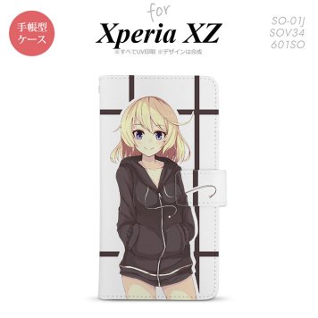 【手帳型 スマホ カバー ケース】【SO01J】【エクスペリア XZ 】手帳型 ケース SO-01J スマホ カバー XPERIA XZ エクスペリア キャラB 黒 nk-004s-so01j-dr1328【メール便送料無料】