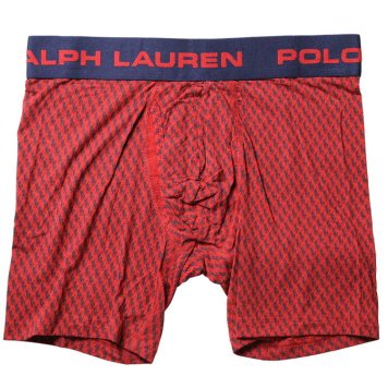 ポロラルフローレン：PERFECT POUCH MODAL ボクサーブリーフ (RL2000レッド/マイクロ・タイル)[ボクサーパンツ/ 男性下着/ メンズインナー/人気ブランド/おすすめギフト/誕生日プレゼント/メンズファッション]