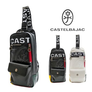【正規取扱店】【CASTELBAJAC】[ダルトンシリーズ] 026932 ワンショルダーバッグ 斜め掛け かばん カバン 鞄 バッグ シンプル カステルバジャック ブラック ホワイト 使いやすい お出かけ 普段使い おしゃれ ギフト プレゼント