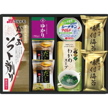 和匠膳 バラエティセット [26-2904-030] YU-30 はごろもフーズ オイル不使用シーチキン 有明海産味付海苔 たまごスープ かつお削り節 和食 ご飯のお供 詰め合わせ お歳暮 お中元 ギフト プレゼント 内祝い お返し