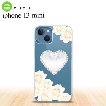 iPhone13mini iPhone13 mini ケース ハードケース ハート D 白  nk-i13m-231